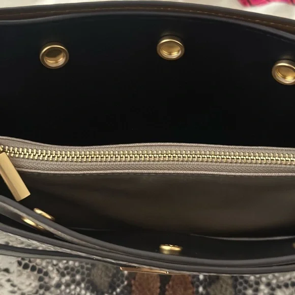 Tory Burch Lee Radziwill Exotic Small Double Bag - Picture 7 of 14